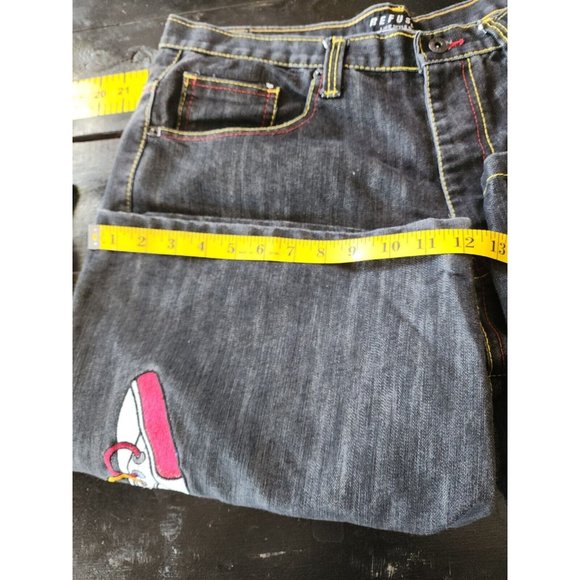 MENS Y2K BAGGY SIZE 38 SHORTS HEAVY STITCH SNEAKER EMBRODERED LOOSE FIT - Picture 7 of 9